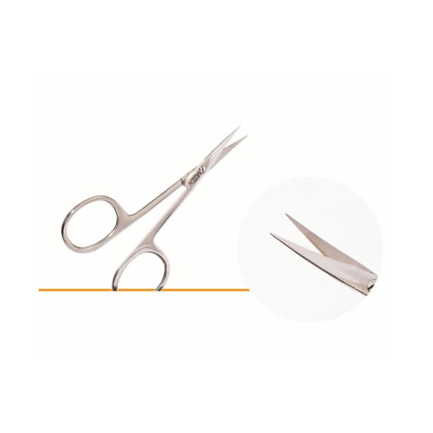 قیچی ابرو سرصاف حرفه ای نازک با کد ES-003 برند vergen