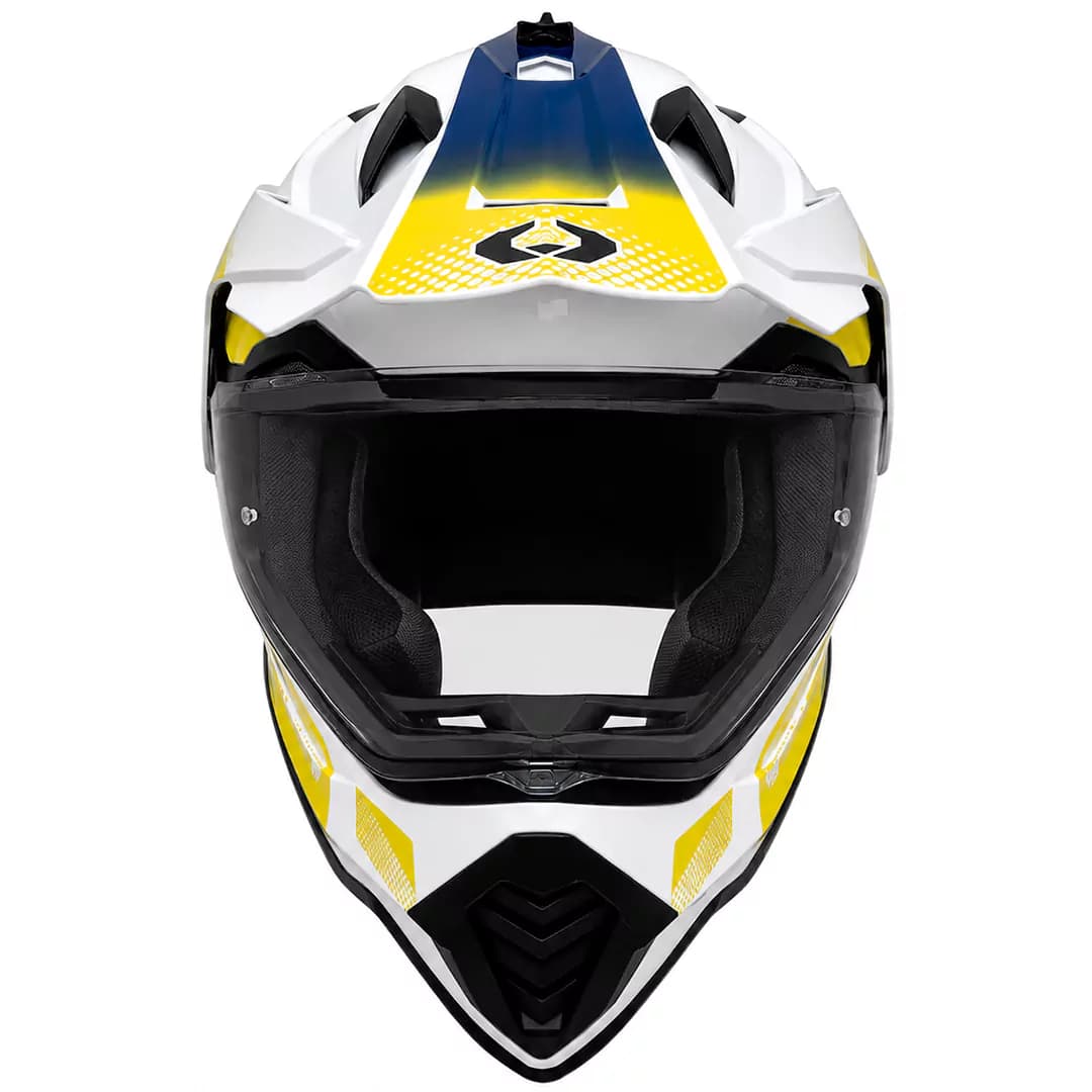 کلاه کاسکت ادونچری سومان مدل M10 FUSION BLUE YELLOW — تصویر ۶