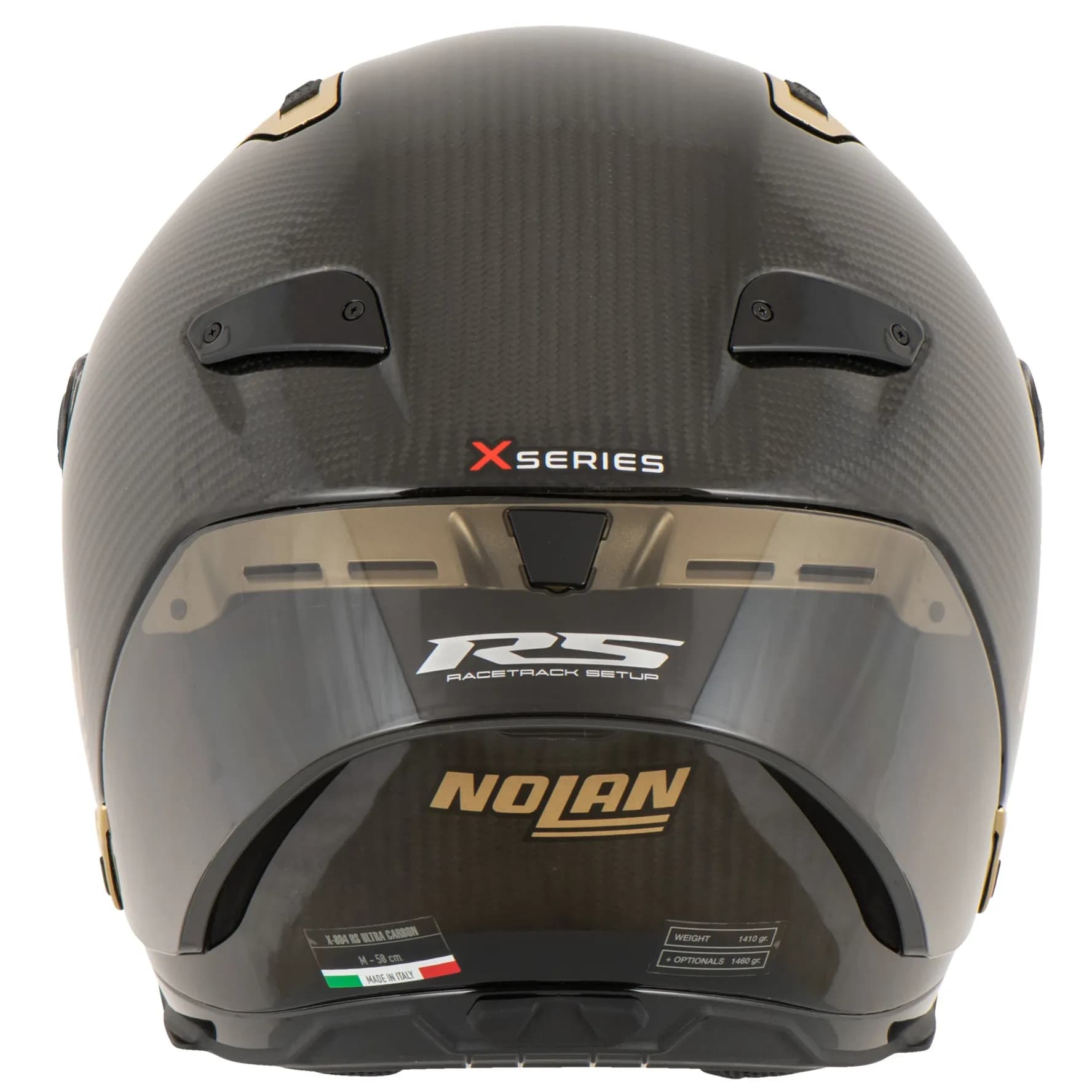کلاه کاسکت فک ثابت نولان مدل X804 RS ULTRA CARBON AUREO — تصویر ۸