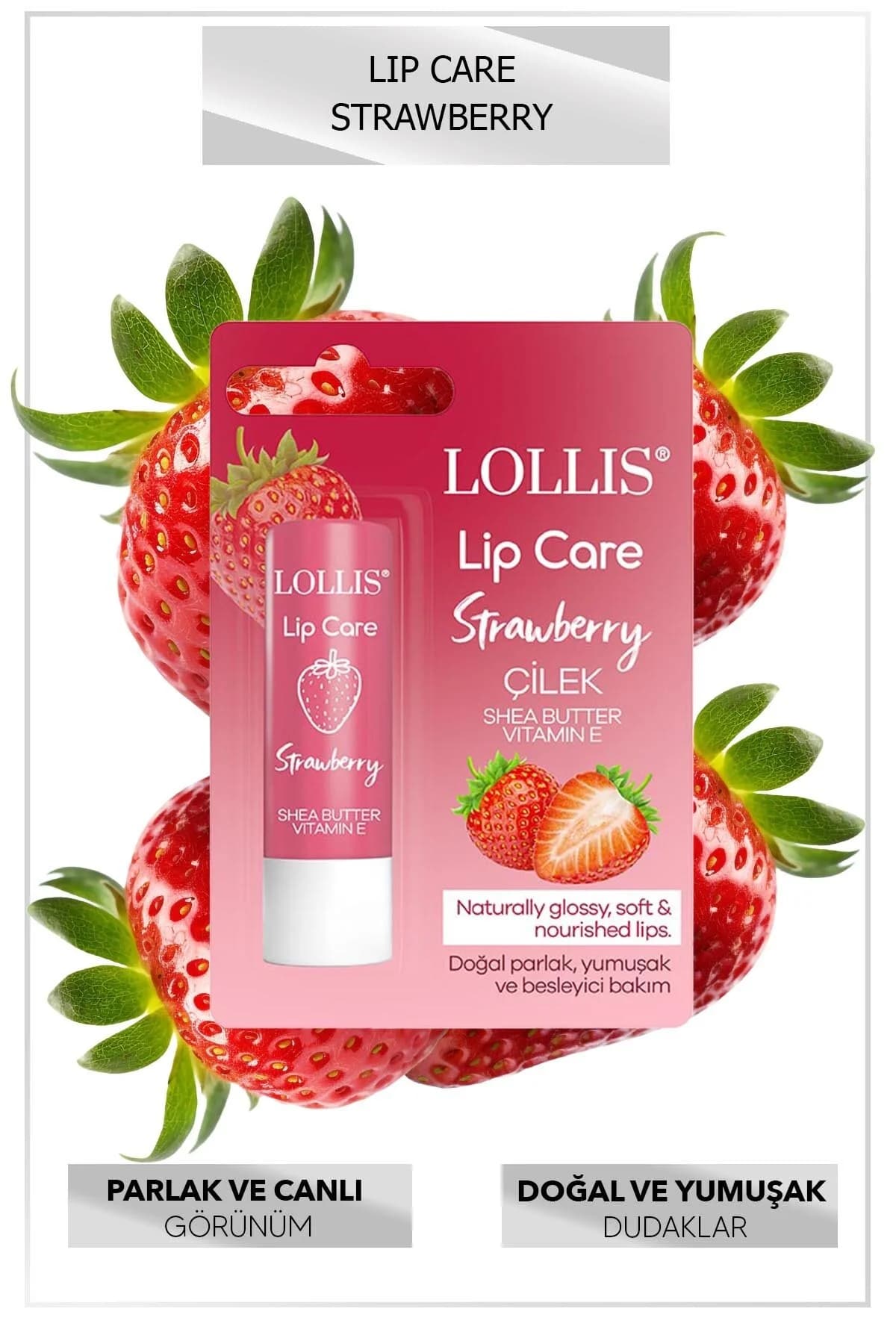 بالم لب توت فرنگی لولیس مدل Strawberry Lip Care — تصویر ۳
