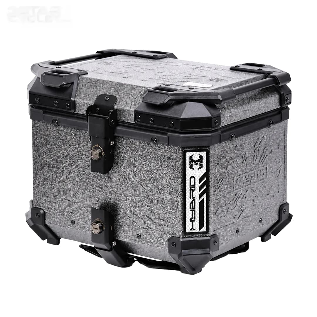باکس 45 لیتری طرحدار موتور سیکلت مدل TITANIUM