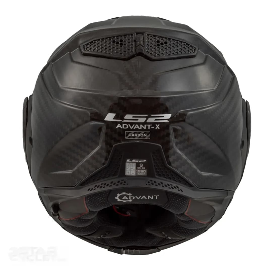 کلاه کاسکت فول متحرک ال اس 2 مدل ADVANT-X CARBON MATT BLACK — تصویر ۷