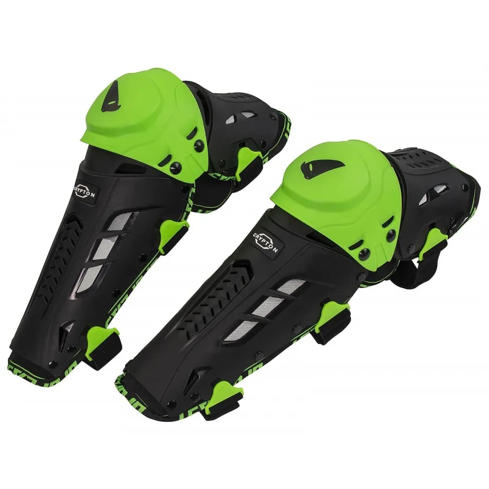 زانوبند یوفو مدل CRYPTON BLACK GREEN — تصویر ۳