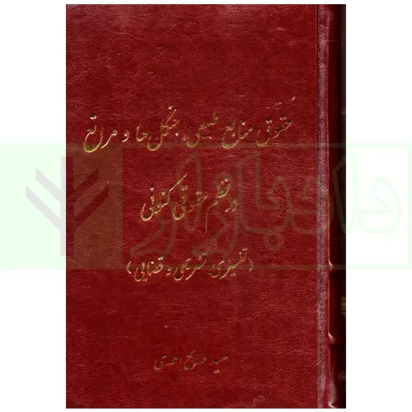 حقوق منابع طبیعی، جنگل ها و مراتع در نظم حقوقی کنونی (تفسیری، تشریحی و انتقادی) | صالح احمدی