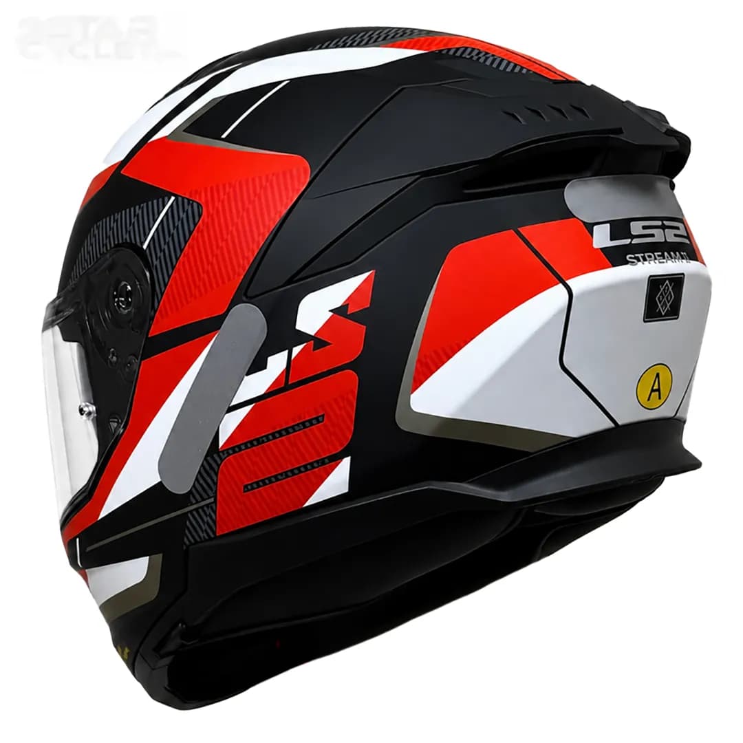 کلاه کاسکت فک ثابت ال اس 2 مدل STREAM2 FF808-2 MATT BLACK RED WHITE — تصویر ۶