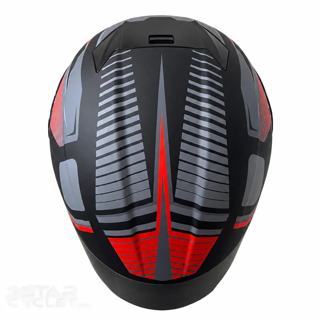 کلاه کاسکت بدون فک ام اس پی مدل 336MATT GRAY BLACK RED — تصویر ۸