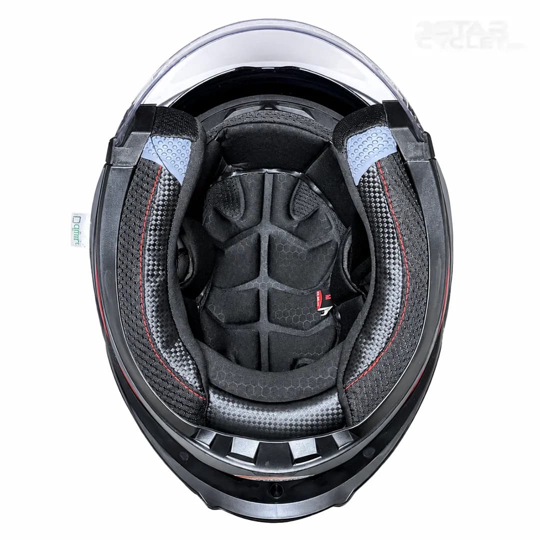کلاه کاسکت بدون فک ام اس پی مدل 336MATT GRAY BLACK RED — تصویر ۷