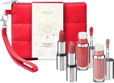 ست 4‌عددی رژ‌لب مینی کیف قرمز کیکو میلانو مدل Snow-Kissed