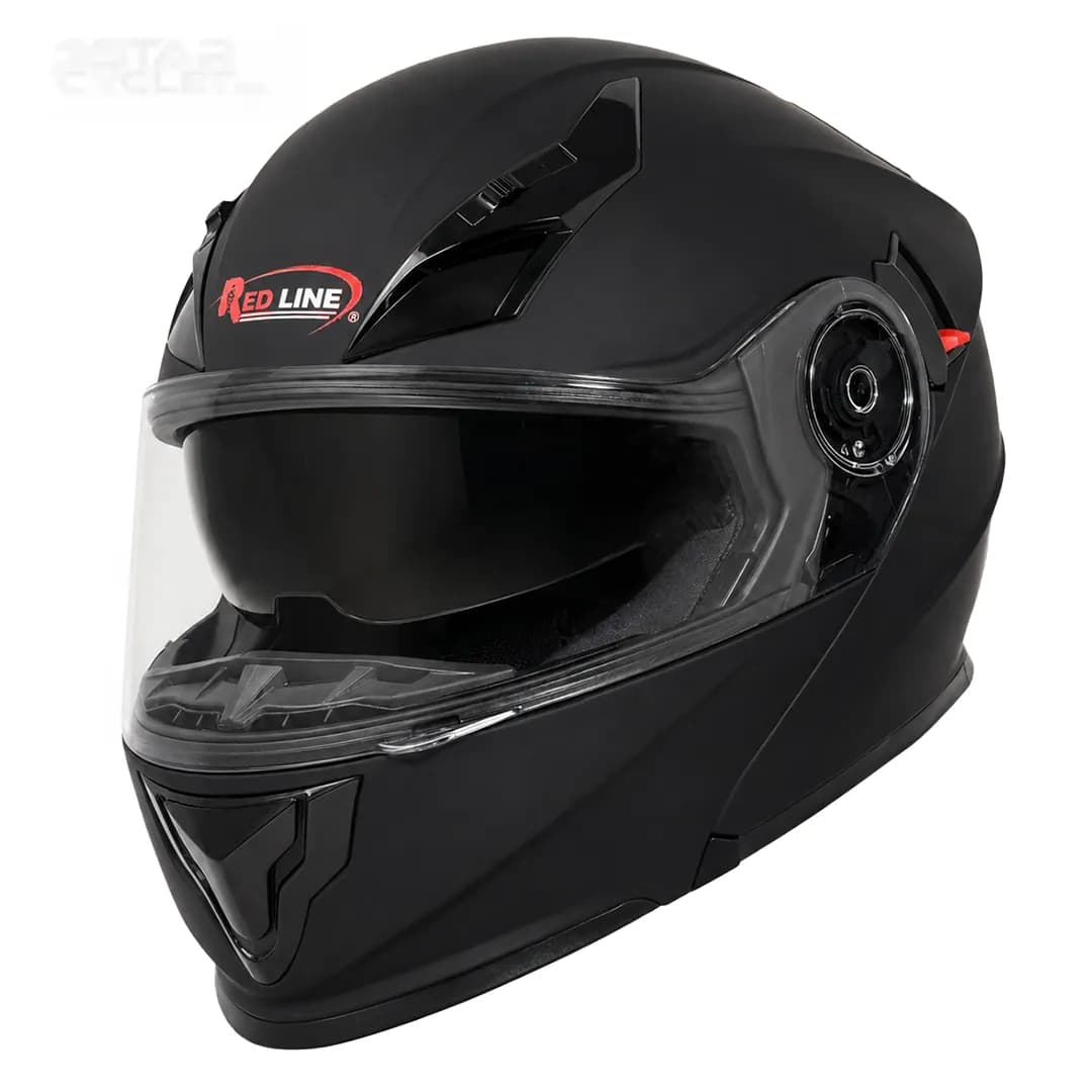 کلاه کاسکت فک متحرک ردلاین مدل 939-1 MATT-BLACK