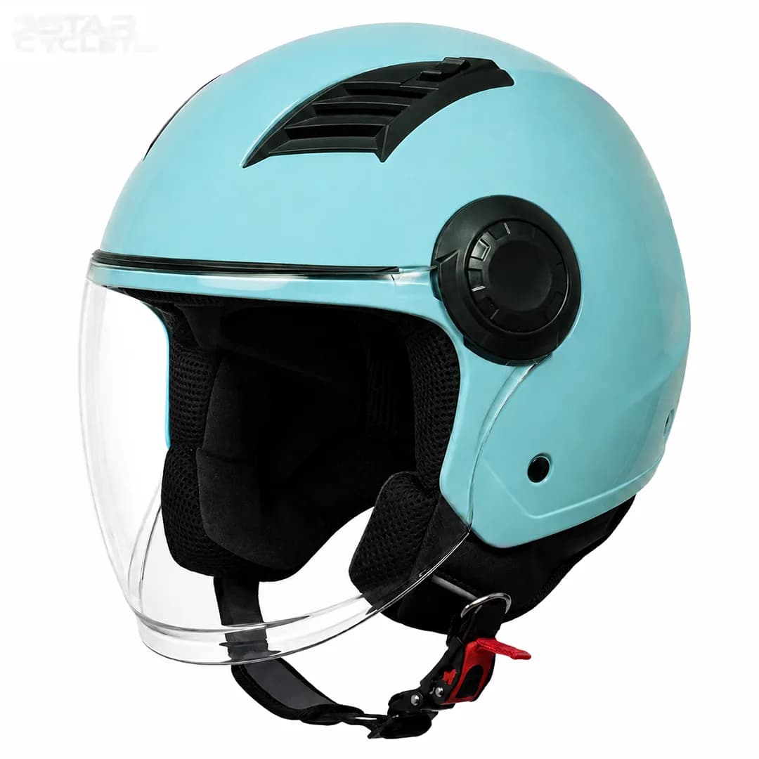 کلاه کاسکت بدون فک دینو مدل GLOSSY BLUE