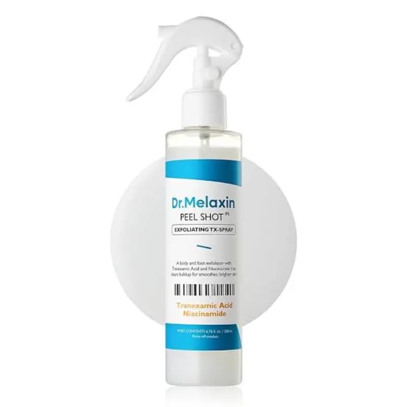 Dr.Melaxin Peel Shot™ Exfoliating TX-Spray – اسپری لایه‌بردار بدن حاوی ترانگزامیک اسید و نیاسینامید