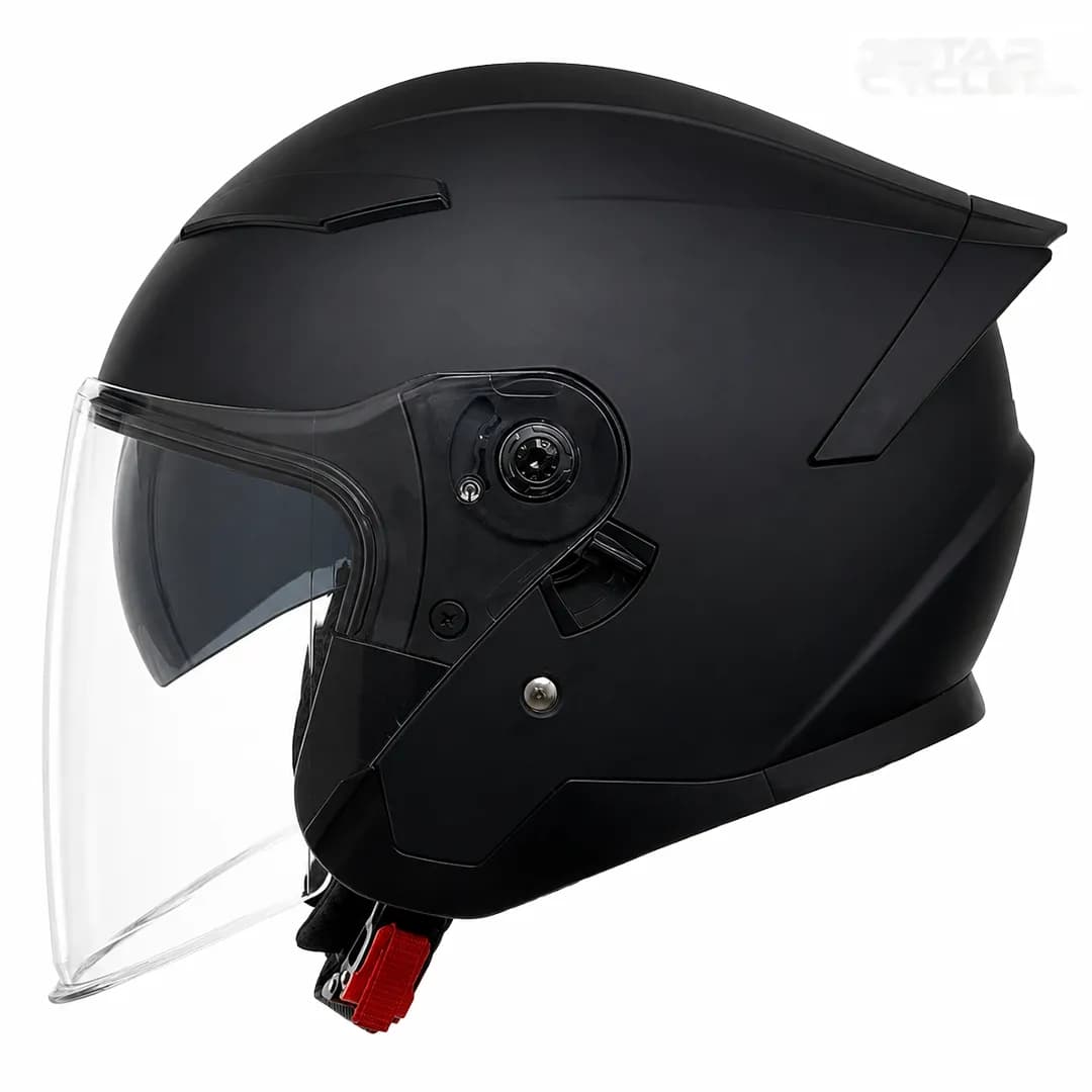 کلاه کاسکت بدون فک میثاق مدل 999MATT BLACK — تصویر ۳