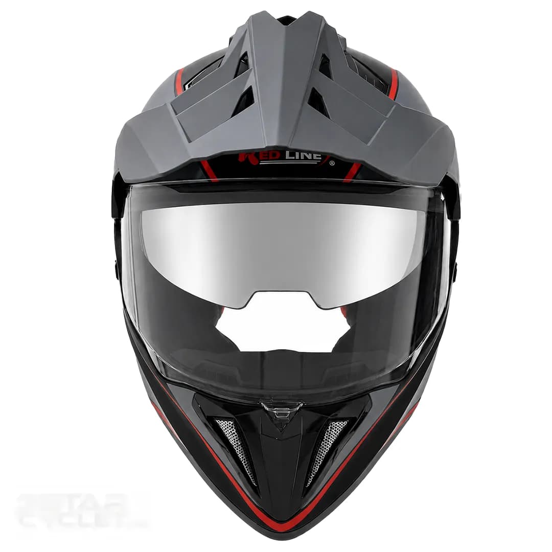 کلاه کاسکت ادونچری ردلاین مدل 5-760 MATT BLACK FLASH — تصویر ۴