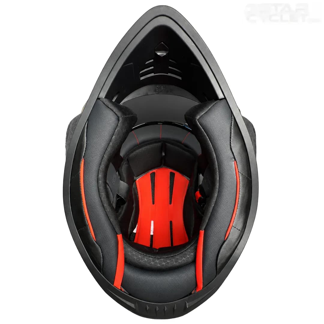 کلاه کاسکت ادونچری ردلاین مدل 5-760 MATT BLACK FLASH — تصویر ۷