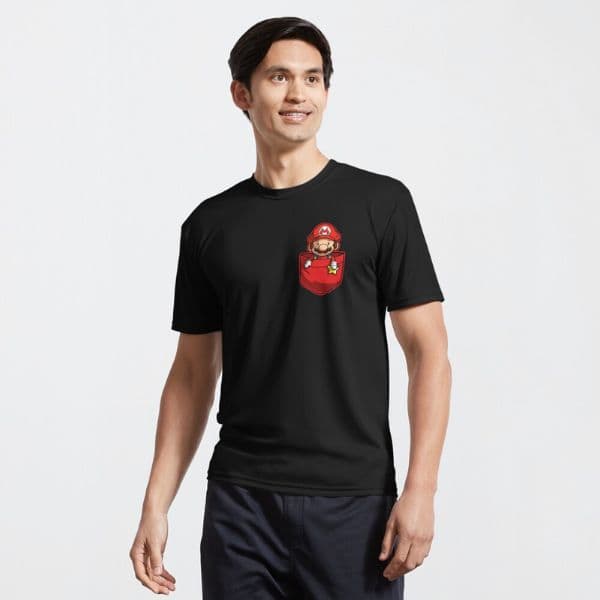 تی شرت گیمی Star Super Mario