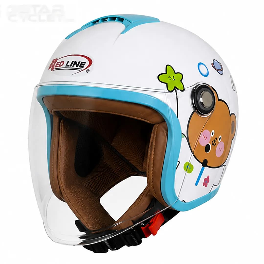 کلاه کاسکت بدون فک بچگانه ردلاین مدل 3-910 BRIGHT WHITE LITTLE BEAR — تصویر ۲