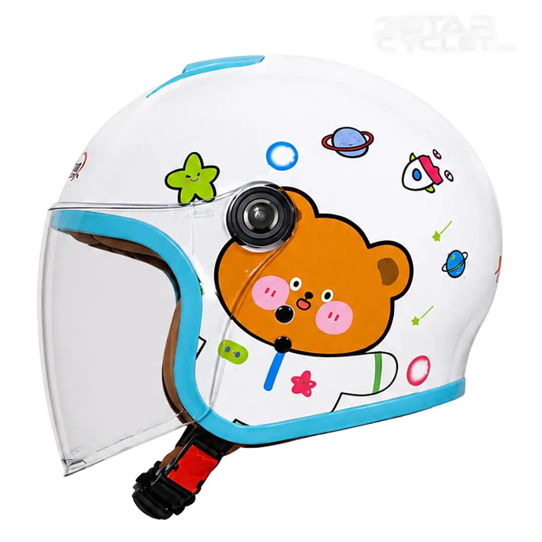 کلاه کاسکت بدون فک بچگانه ردلاین مدل 3-910 BRIGHT WHITE LITTLE BEAR — تصویر ۳
