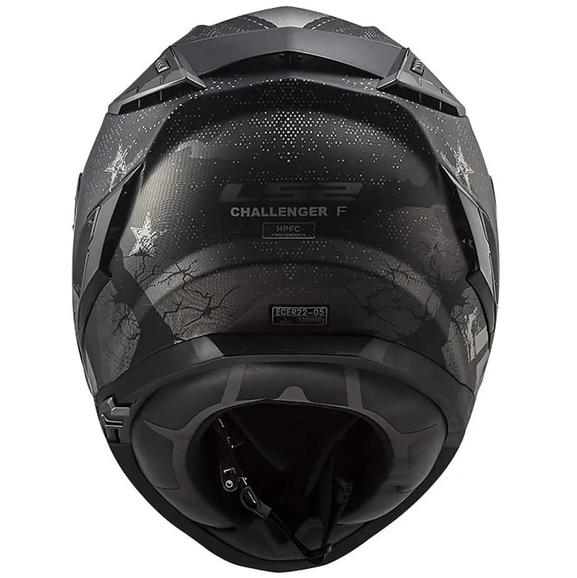 کلاه کاسکت فک ثابت ال اس 2 مدل CHALLENGER BLACK BEIGE — تصویر ۶