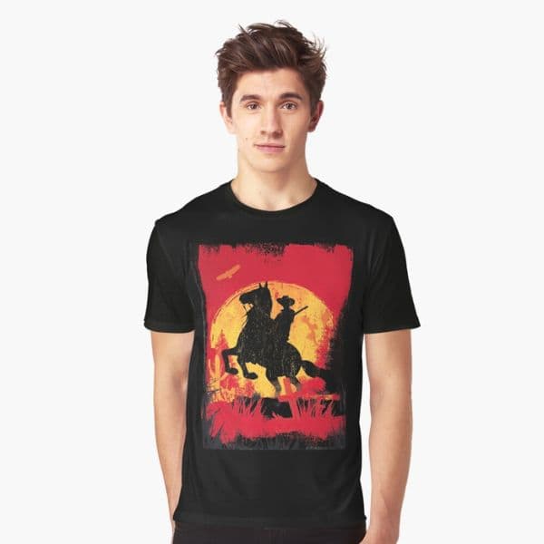 تی شرت گیمینگ RDR Sunset Essential