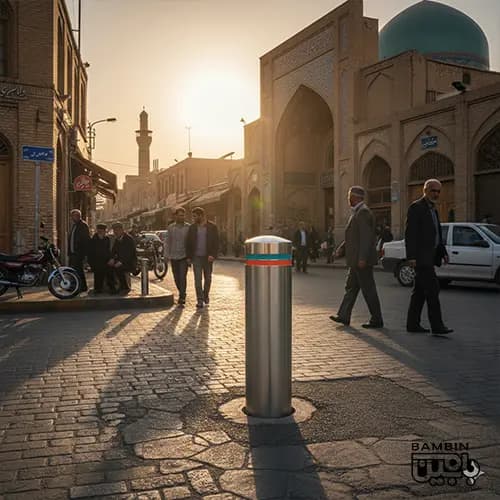 راهبند ستونی - بولارد - راهبند - بام بین — تصویر ۳