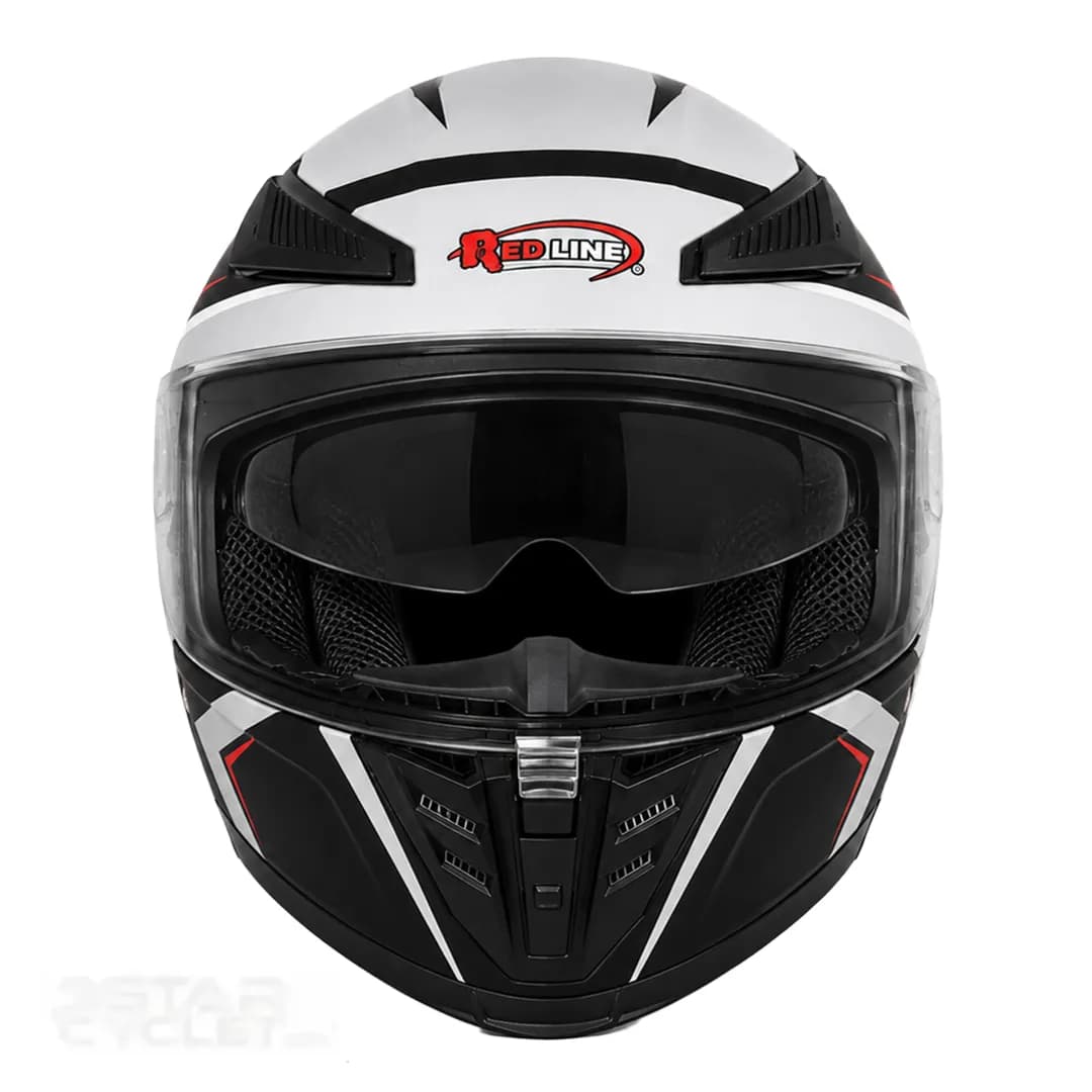 کلاه کاسکت فک ثابت ردلاین مدل MATT BLACK RED OVERTURE 942-4 — تصویر ۴