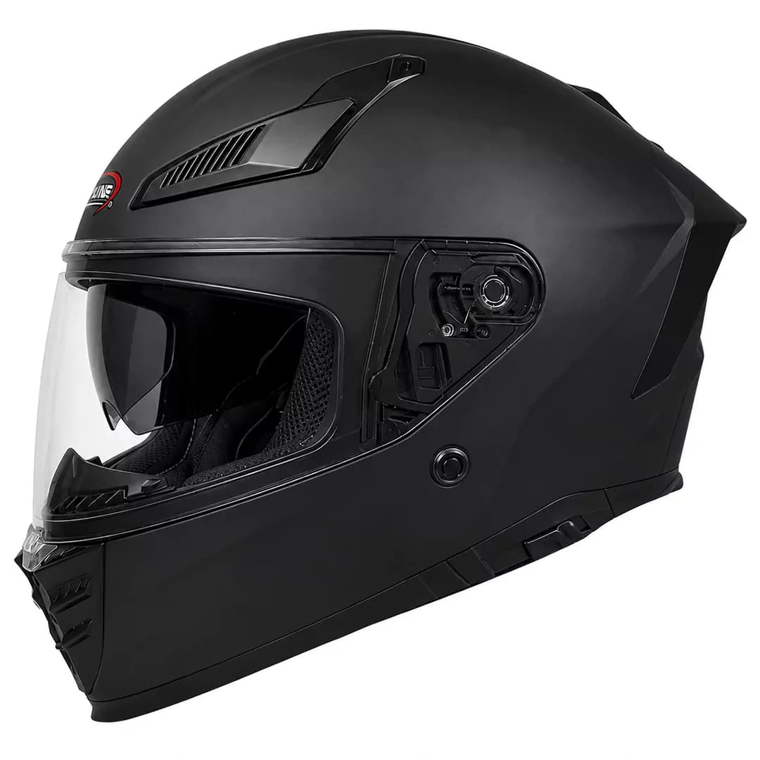 کلاه کاسکت فک ثابت ردلاین مدل MATT BLACK 942-1 — تصویر ۳