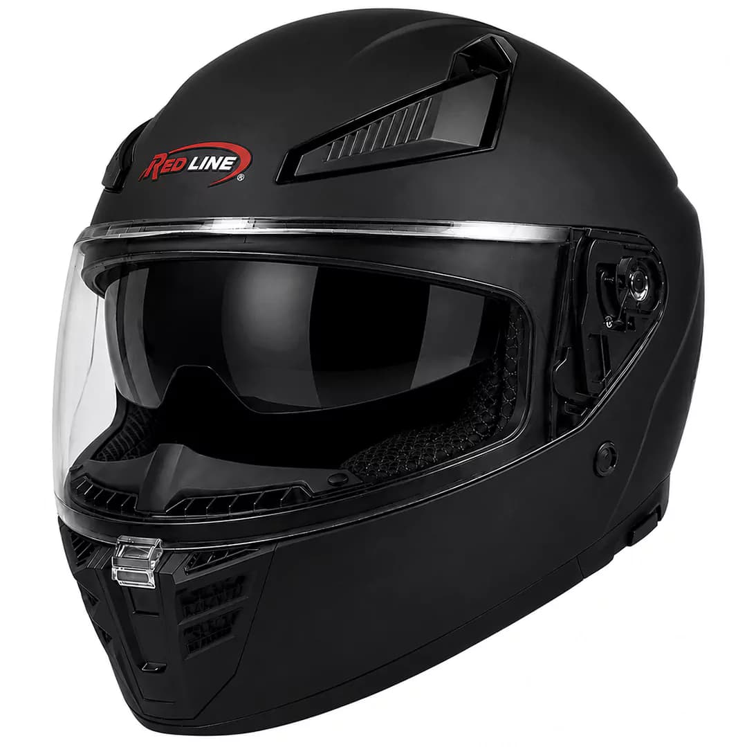 کلاه کاسکت فک ثابت ردلاین مدل MATT BLACK 942-1