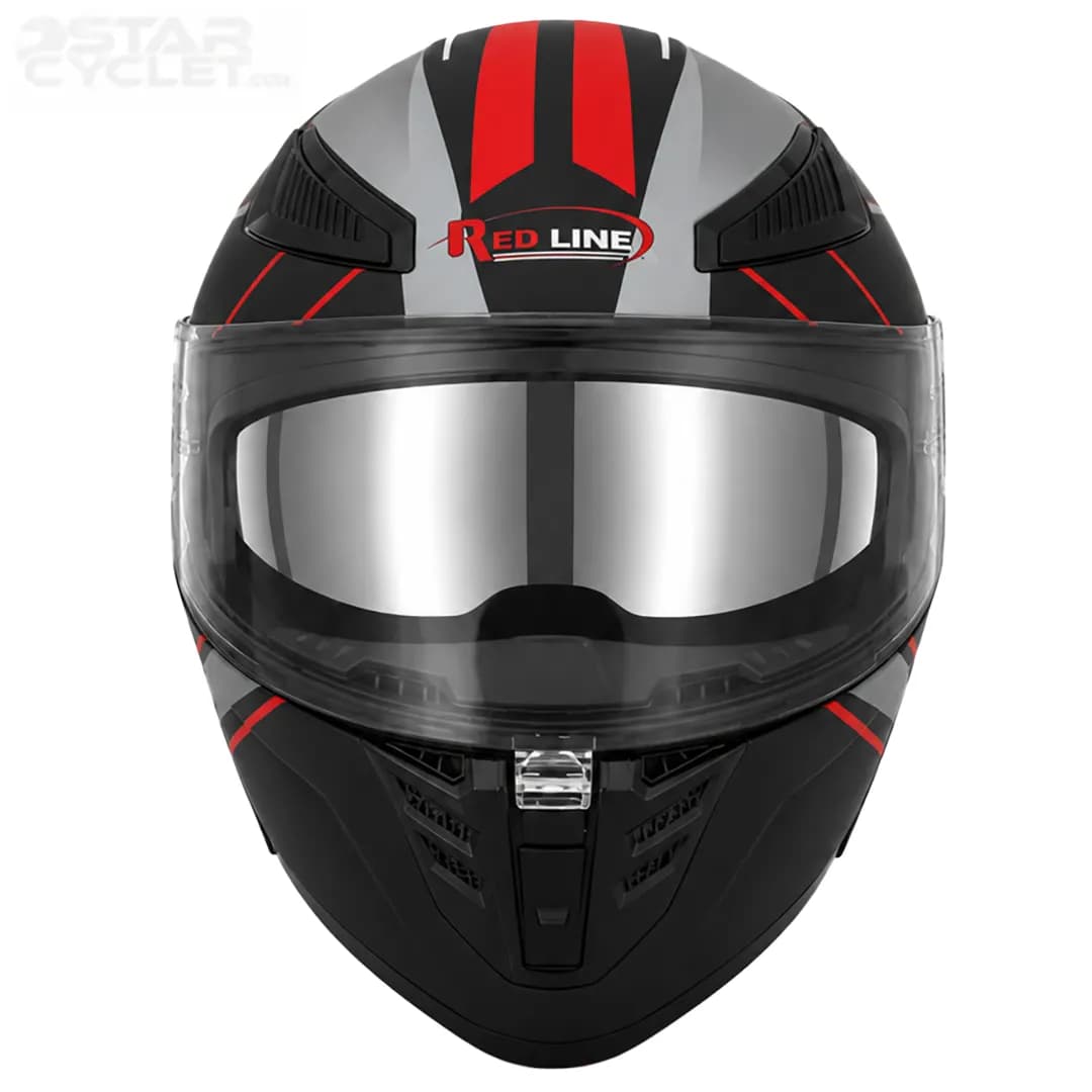 کلاه کاسکت فک متحرک ردلاین مدل 15-960 MATT BLACK RED GRAY AVATAR — تصویر ۵