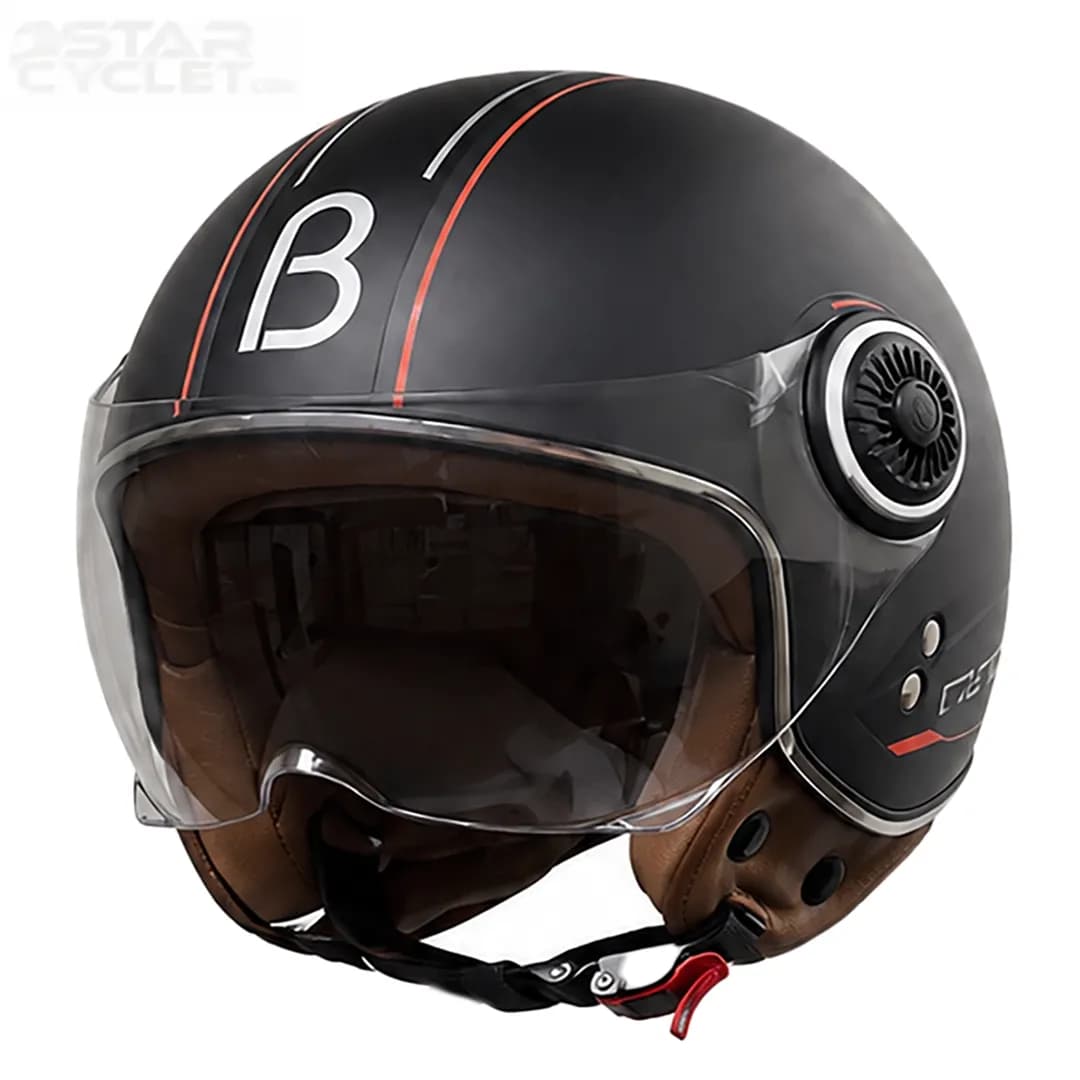 کلاه کاسکت وسپایی بئون مدل B110 TITANIUM BLACK