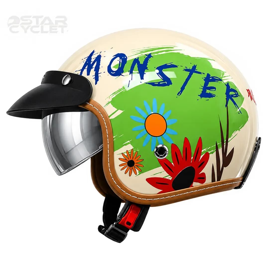 کلاه کاسکت وسپایی ردلاین مدل 16-936 CREAM MONSTER — تصویر ۳