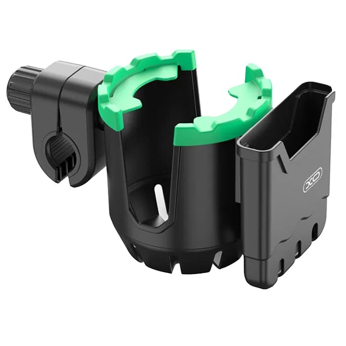 هولدر موبایل و لیوان رو فرمانی UNIVERSAL مدل PJ129 BLACK GREEN — تصویر ۲