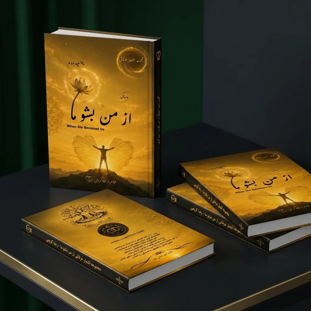 کتاب از من بشو ما (وصال) اثر رضا کریمی | اشعار عرفانی و وحدت وجود