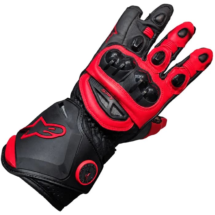 دستکش چرمی زمستانی آلپین استار مدل BLACK RED