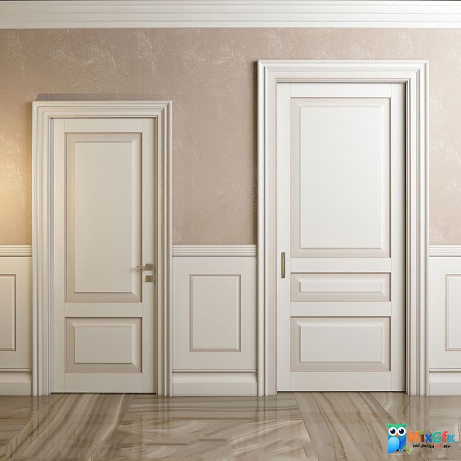 دانلود مدل سه بعدی درها و پانل های کلاسیک
