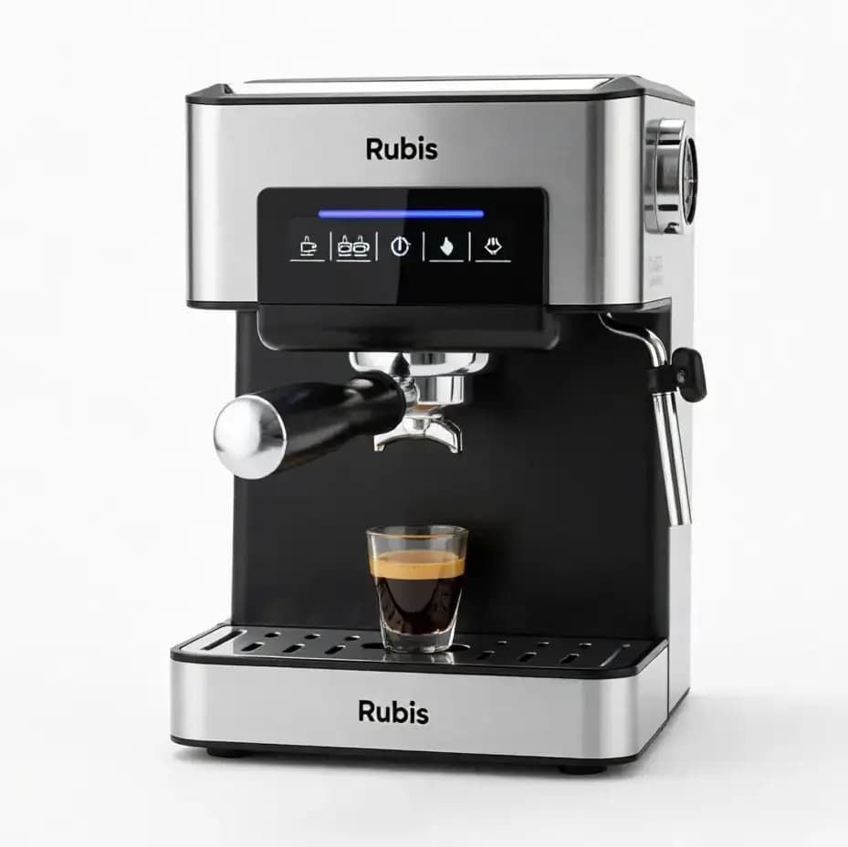 اسپرسوساز Rubis REM880 | پمپ ایتالیایی ۲۰ بار و ۱۳۵۰ وات