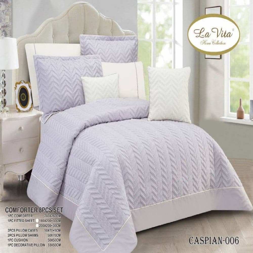 سرویس روتختی مخمل لاویتا Lavita مدل کاسپین caspian دونفره 8 تکه — تصویر ۴
