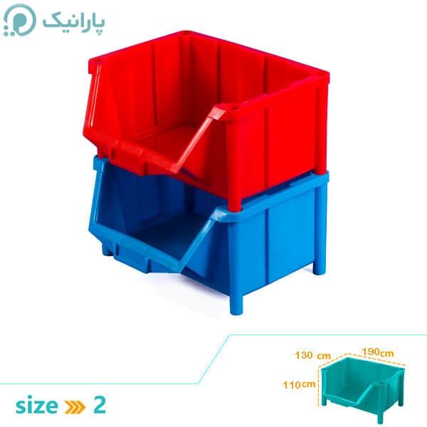 پالت ابزار پایه دار سایز 2 رویا پلاستیک