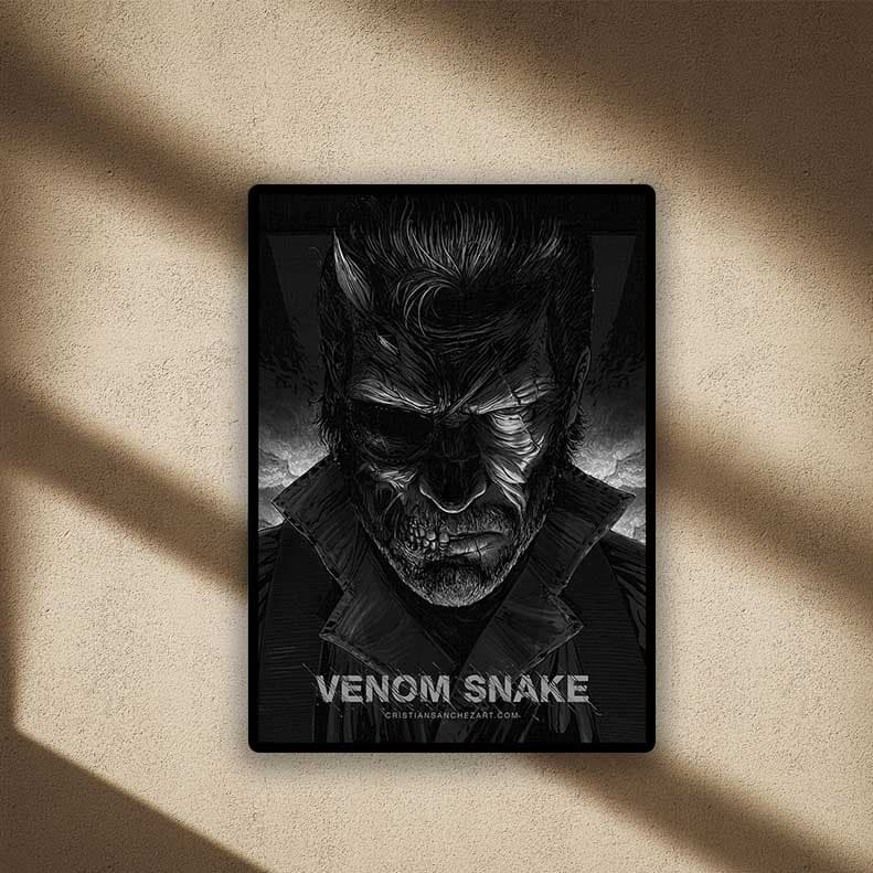 متال پوستر طرح متال گیر (Metal Gear Solid)