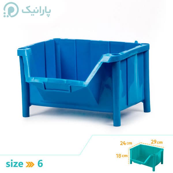 پالت ابزار پایه دار سایز 6 رویا پلاستیک