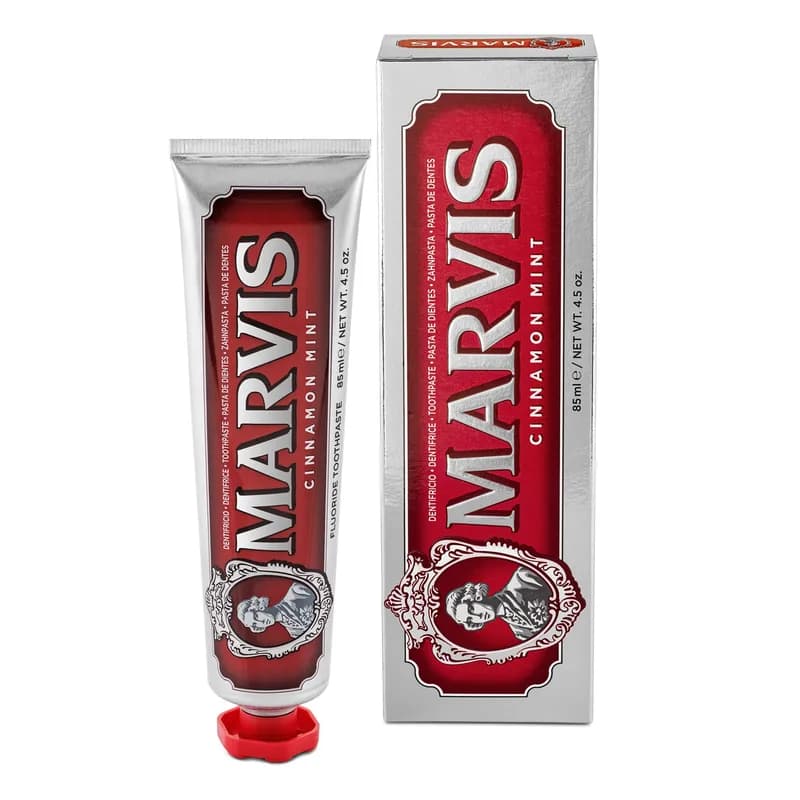 خمیر دندان مارویس قرمز با طعم دارچین و نعناع Marvis Cinnamon Mint Toothpaste