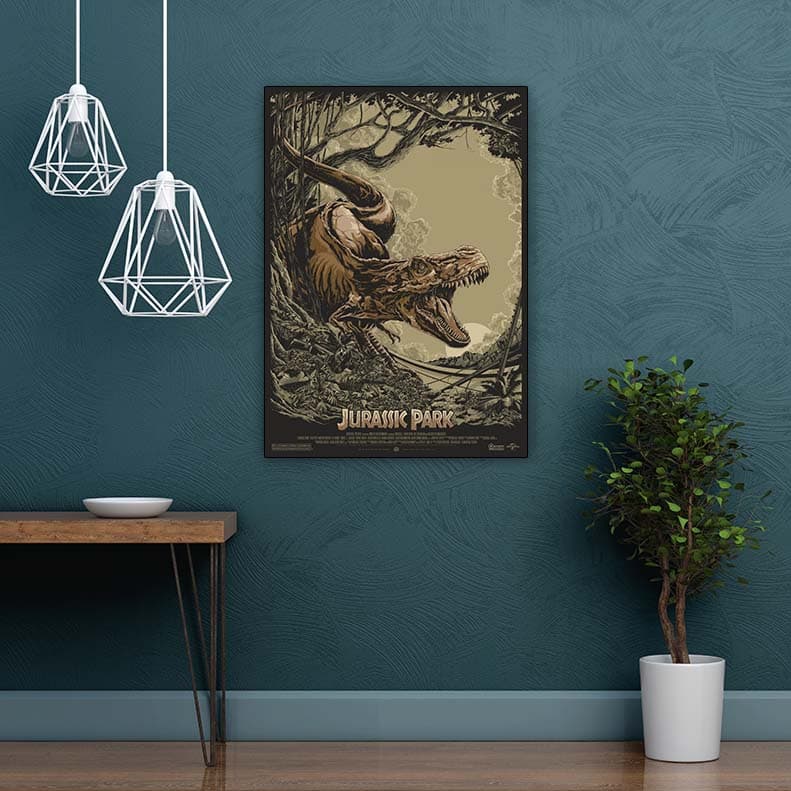 متال پوستر طرح پارک ژوراسیک (jurassic park)