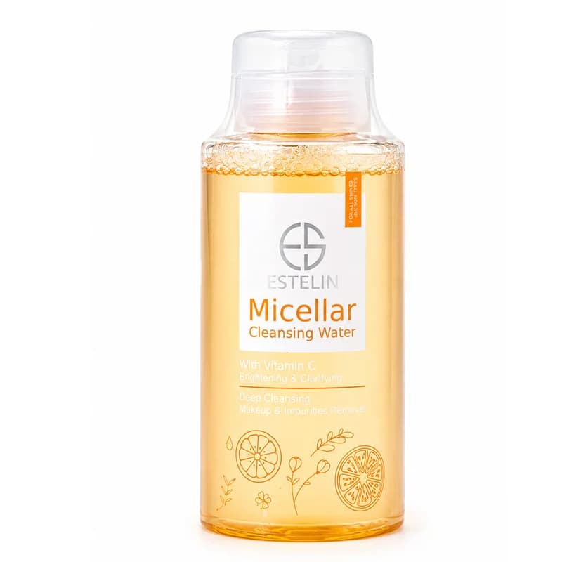 میسلار واتر پاک‌کننده و روشن‌کننده استلین حاوی ویتامین سی Estelin Micellar Cleansing Water with Vitamin C