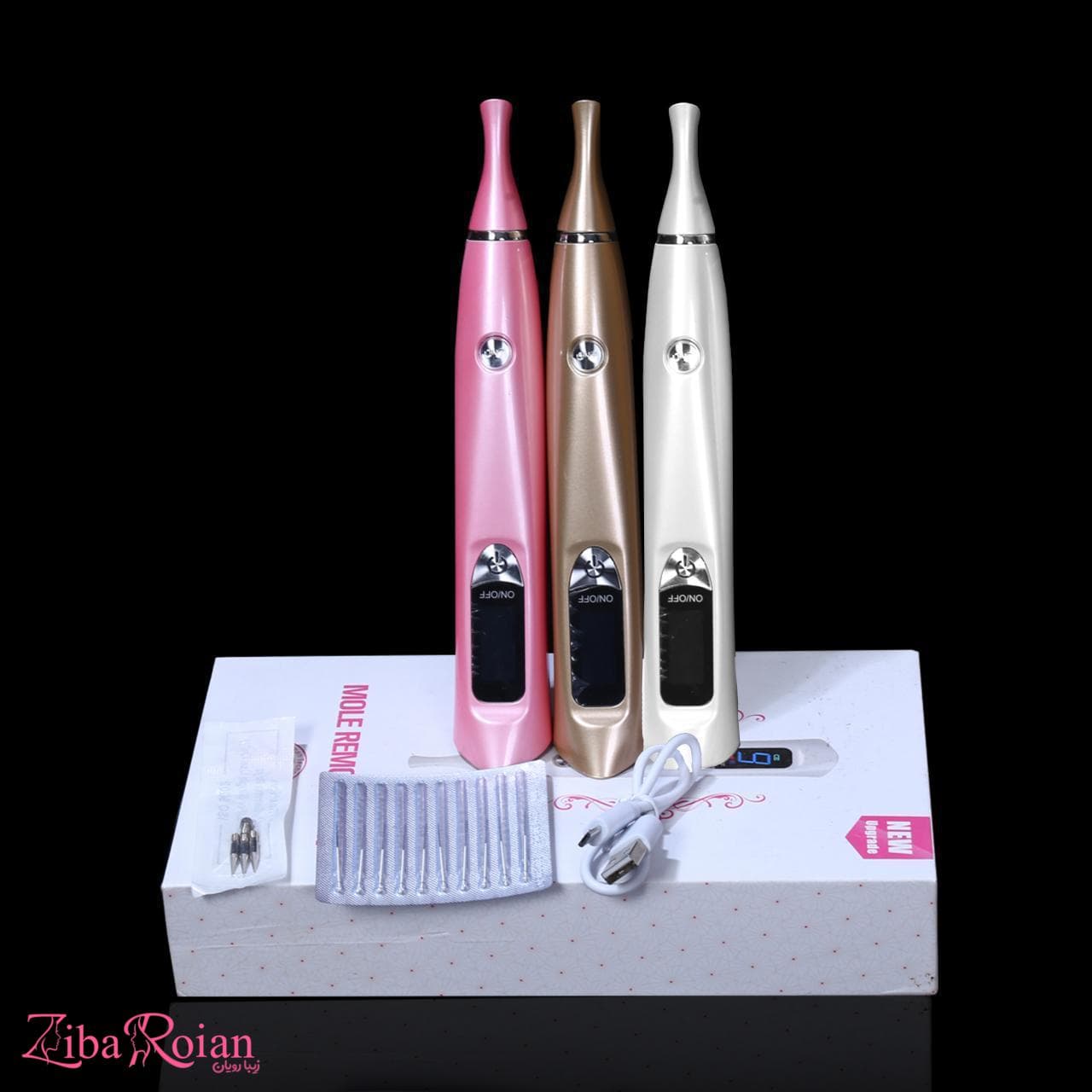 دستگاه بیوتی پن دوچراغه 9 قدرته (mole removal pen)