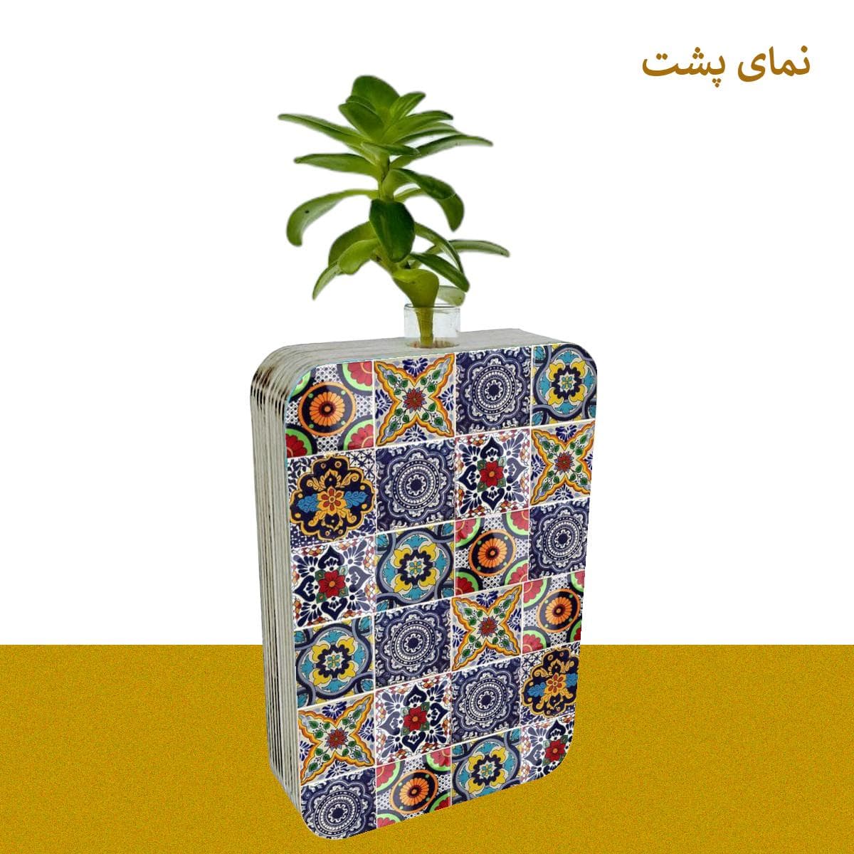 گلدان دکوری طرح کاشی — تصویر ۷