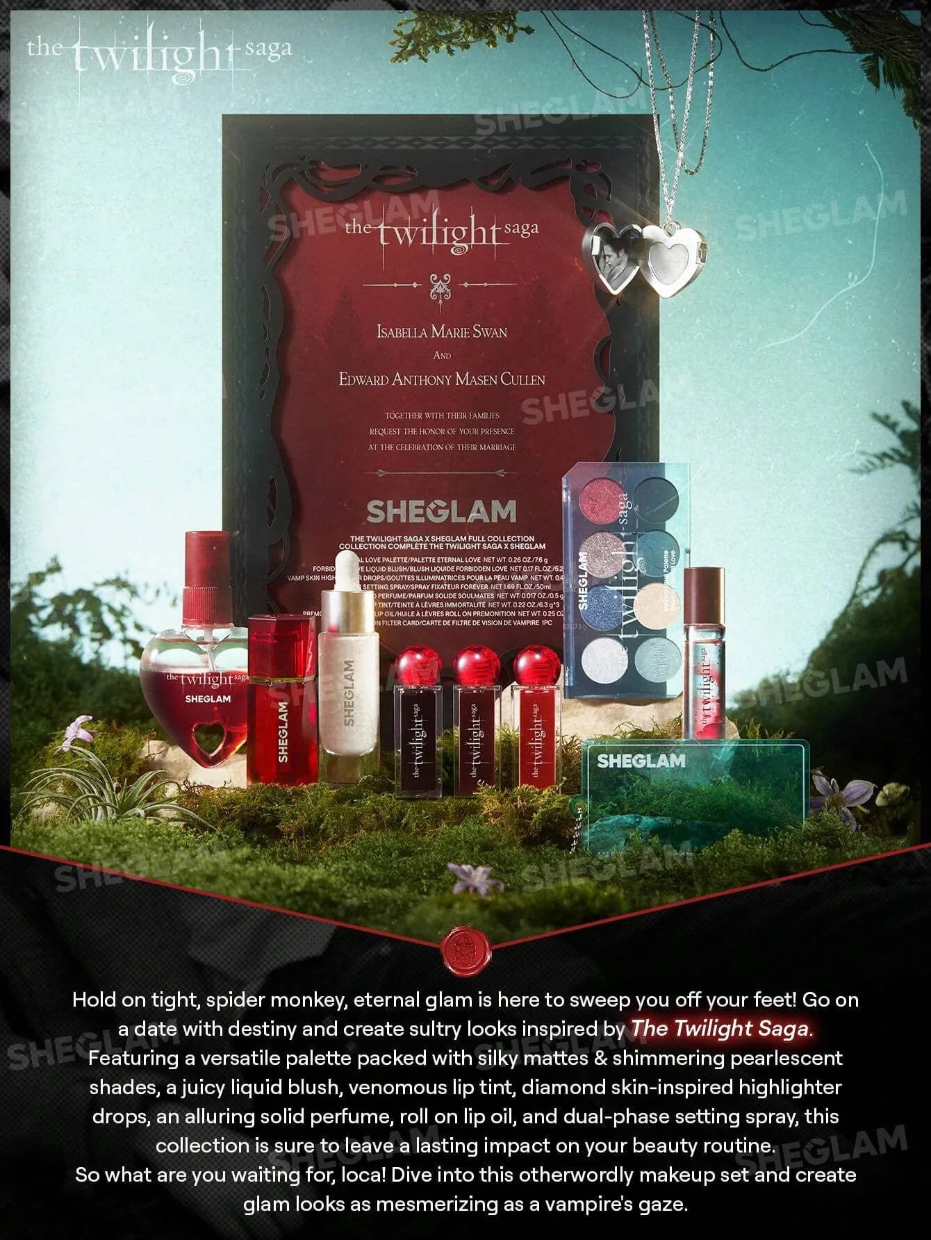 پالت سایه چشم Eternal Love شیگلم Sheglam کالکشن The Twilight Saga — تصویر ۷