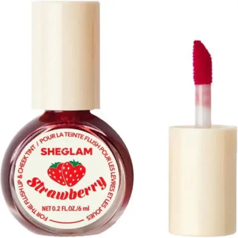 تینت لب و گونه شیگلم مدل Cheek Tint رنگ توت‌فرنگی حجم 6 میلی‌لیتر SHEGLAM For The Flush Lip & Cheek Tint – Strawberry 6ml