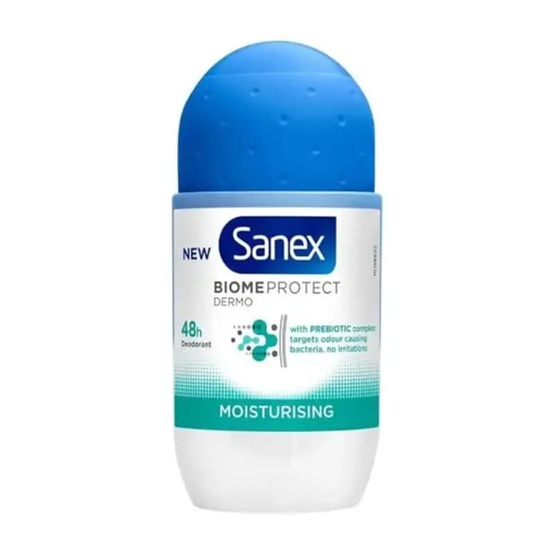 مام رول ضدتعریق سنکس مدل Moisturising (مرطوبکننده) حجم 50 میلیلیتر Sanex Moisturising Antiperspirant Roll-On Deodorant 50ml