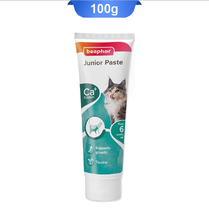 خمیر مولتی ویتامین بچه گربه بیفار وزن 100 گرم Beaphar Junior Paste — تصویر ۲