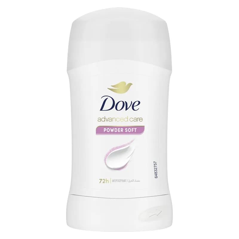 مام ضدتعریق صابونی داو مدل Powder Soft (پودر سافت) حجم 40 میلی‌لیتر Dove Powder Soft Antiperspirant Stick Deodorant 40ml