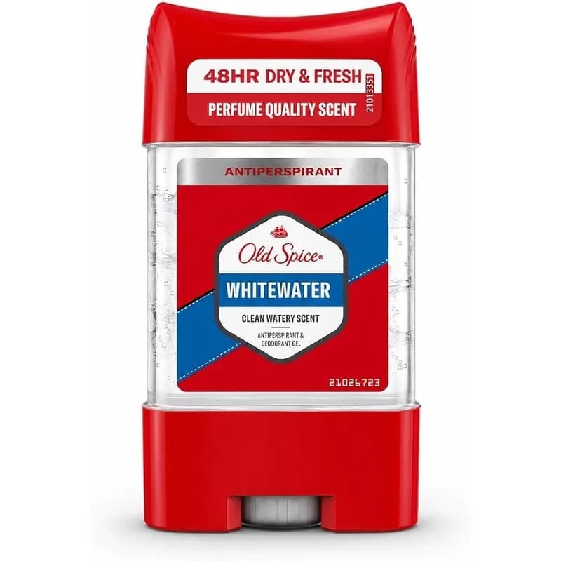 مام ضدتعریق ژلی مردانه اولد اسپایس مدل Whitewater (وایت واتر) حجم 70 میلی‌لیتر Old Spice Whitewater Clear Gel Antiperspirant Deodorant Stick 70ml